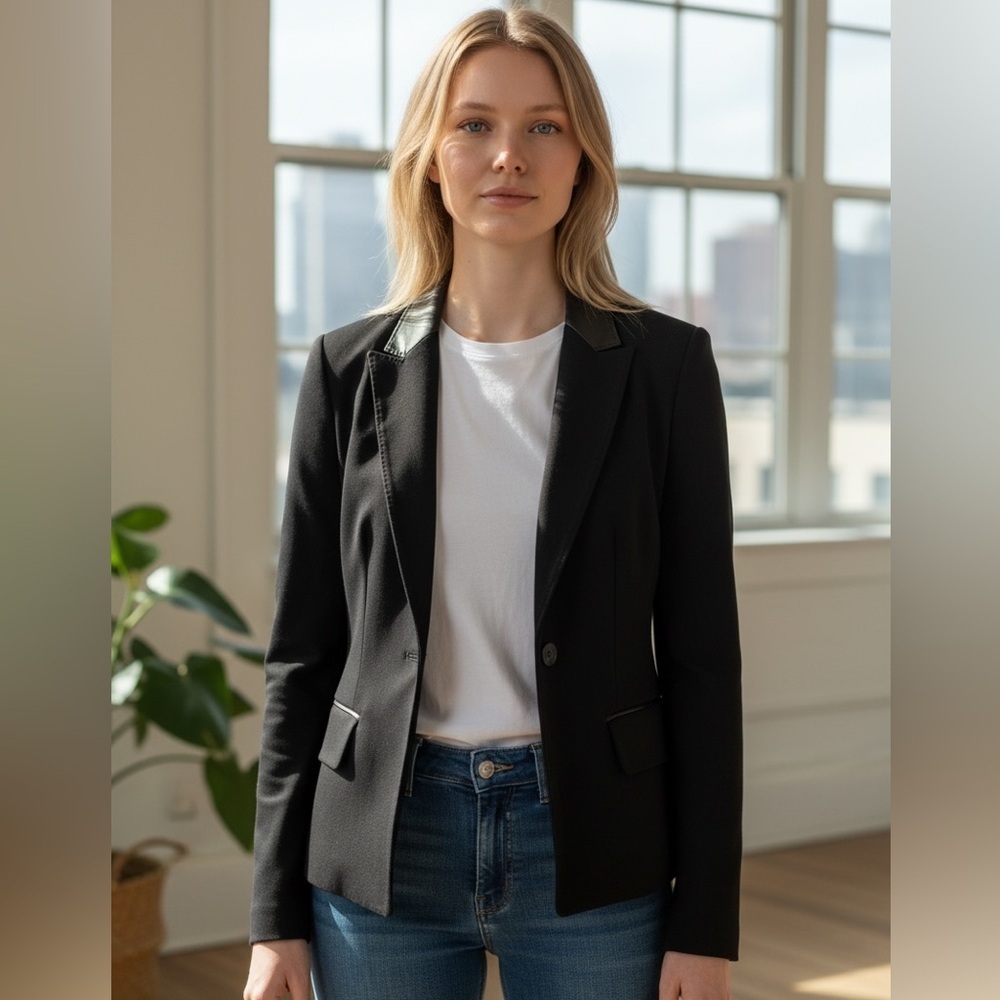 Boss Classic Black Women's Blazer - Office Chic - Polished - Size 10